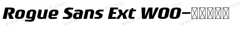 Rogue Sans Ext W00字体转换
